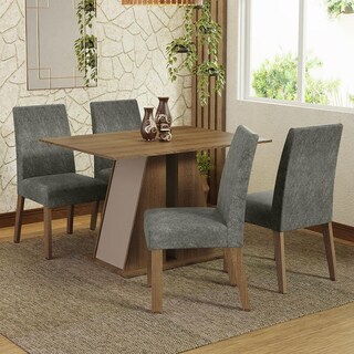 Foto 2 | Juego De Comedor Mesa Y 4 Sillas Madesa Oxford Agnes Mcs