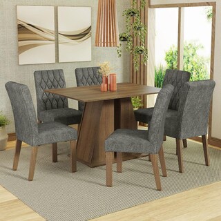 Foto 2 | Juego de Comedor Mesa Y 6 Sillas Madesa Fabiana