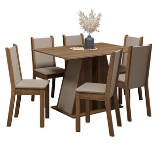 Foto 1 | Comedor Madesa Marrón con 6 Sillas