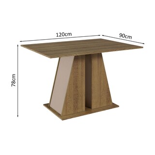 Foto 3 | Comedor Madesa Marrón con 6 Sillas