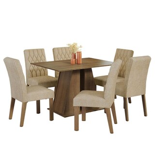 Foto 1 | Comedor Madesa Marrón con 6 Sillas