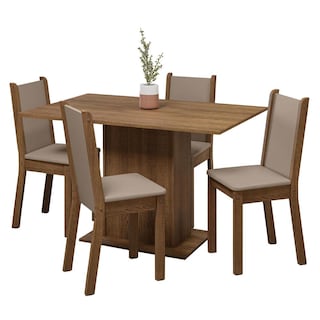 Foto 1 | Comedor Madesa Marrón con 4 Sillas
