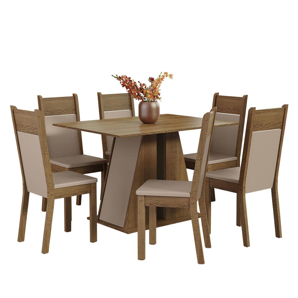 Foto 1 | Juego de Comedor Mesa Y 6 Sillas Madesa Beverly