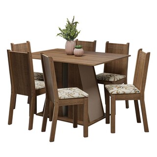 Foto 1 | Comedor Madesa Marrón con 6 Sillas