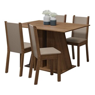 Foto 1 | Comedor Madesa Beige con 4 Sillas