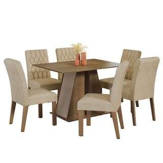 Foto 1 | Comedor Madesa Marrón con 6 Sillas