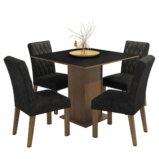 Foto 1 | Comedor Madesa Marrón con 4 Sillas