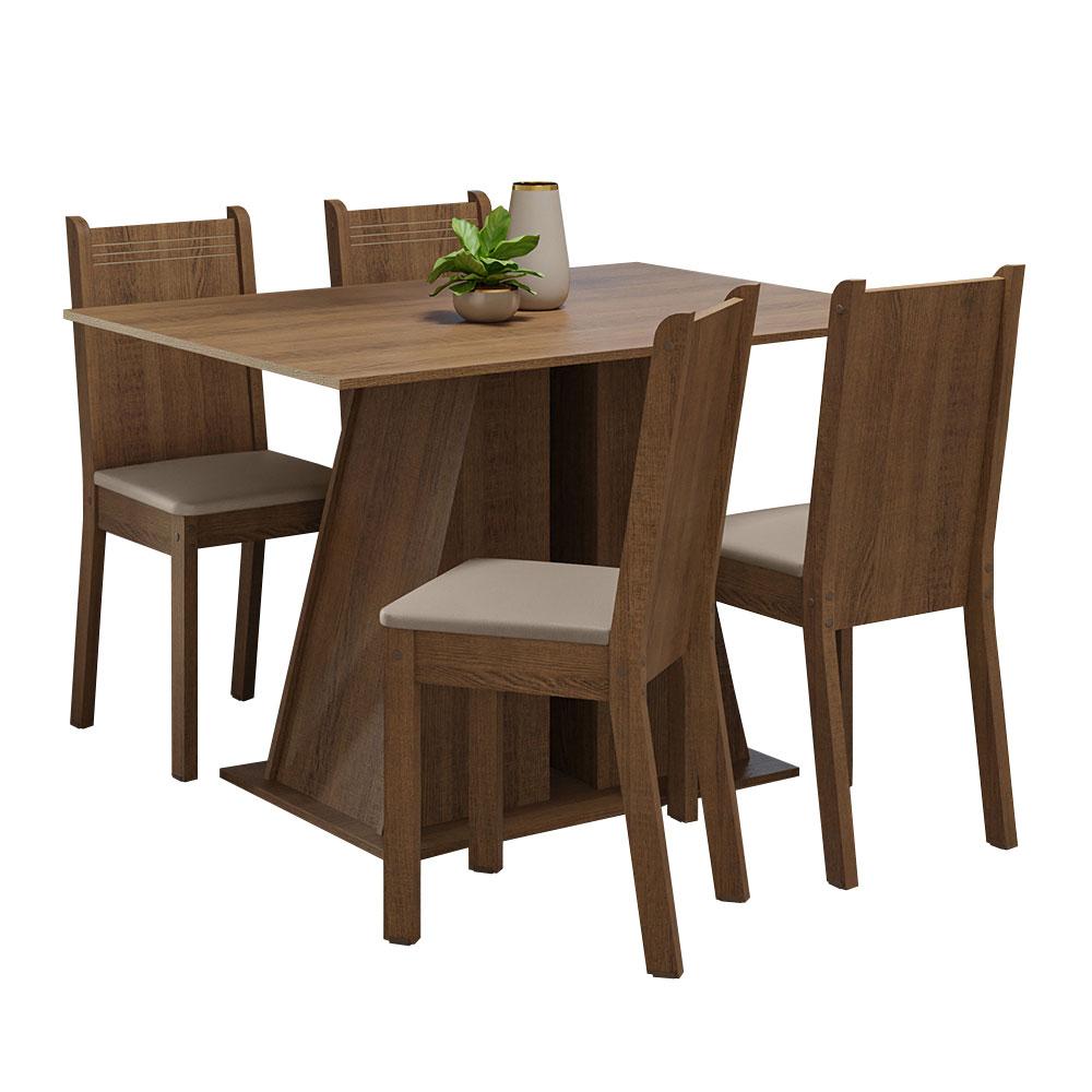 Foto 1 | Juego de Comedor Mesa y 4 Sillas Madesa Marilyn MB