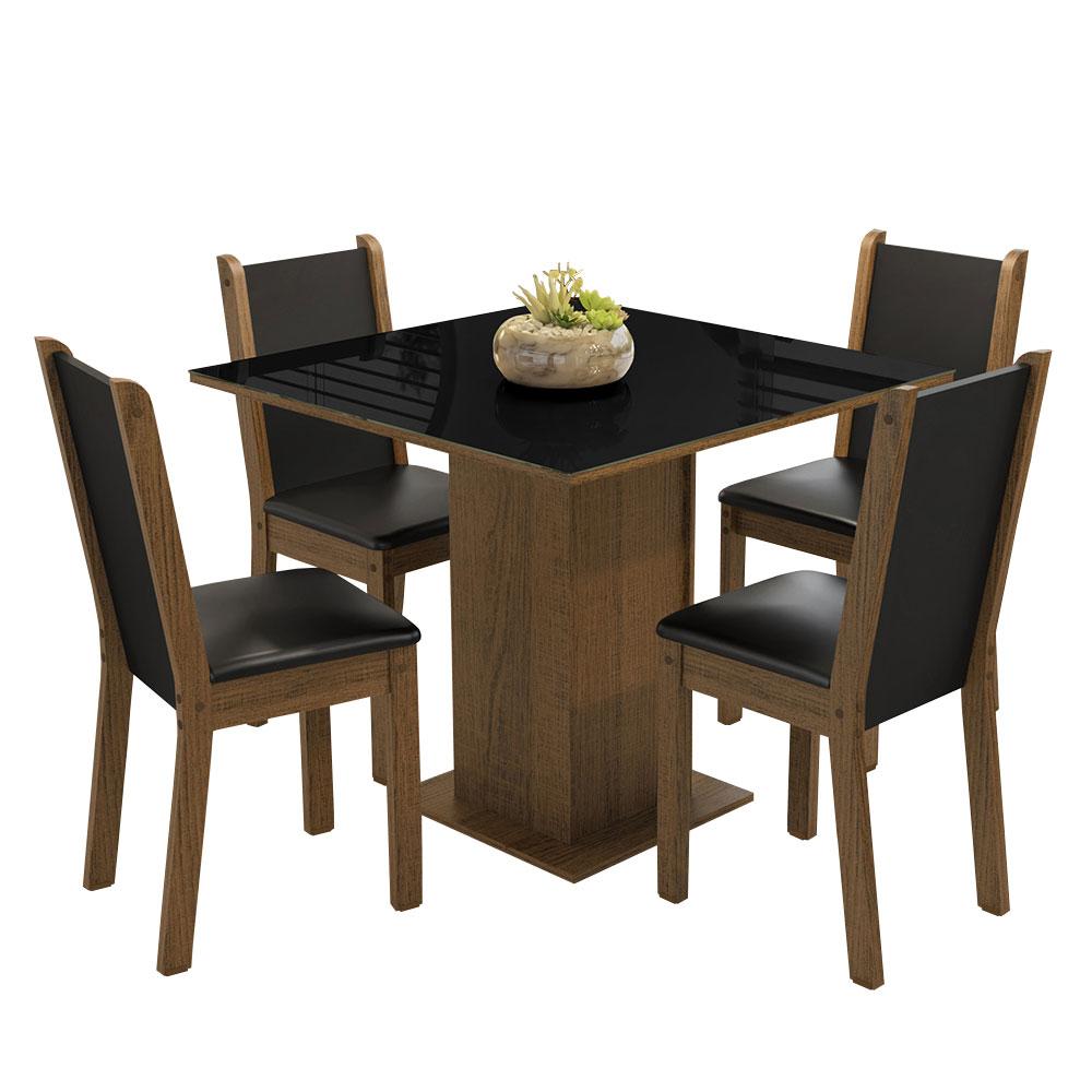 Juego de Comedor con Mesa y 4 Sillas Madesa Tifani MN