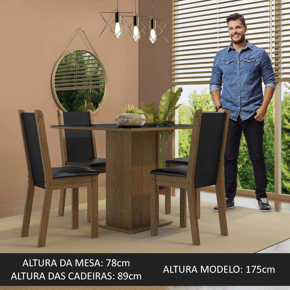 Foto 5 | Juego de Comedor con Mesa y 4 Sillas Madesa Tifani MN