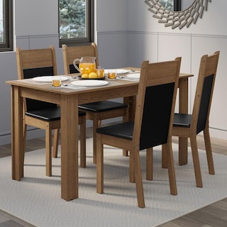 Foto 2 | Comedor con 4 Sillas Madesa Café