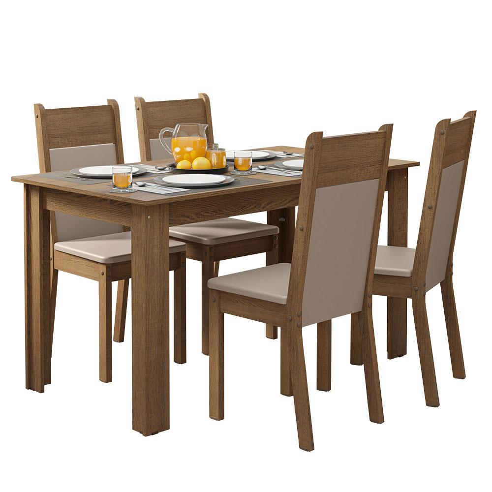 Juego de Comedor con Mesa y 4 Sillas Madesa 5009 Mc