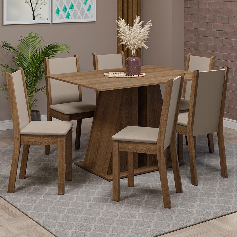 Foto 2 | Comedor Madesa con 6 Sillas Wendy Mb Café