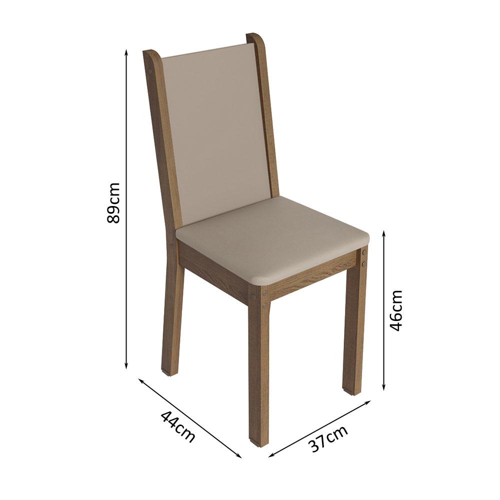 Foto 5 pulgar | Comedor Madesa con 6 Sillas Wendy Mb Café