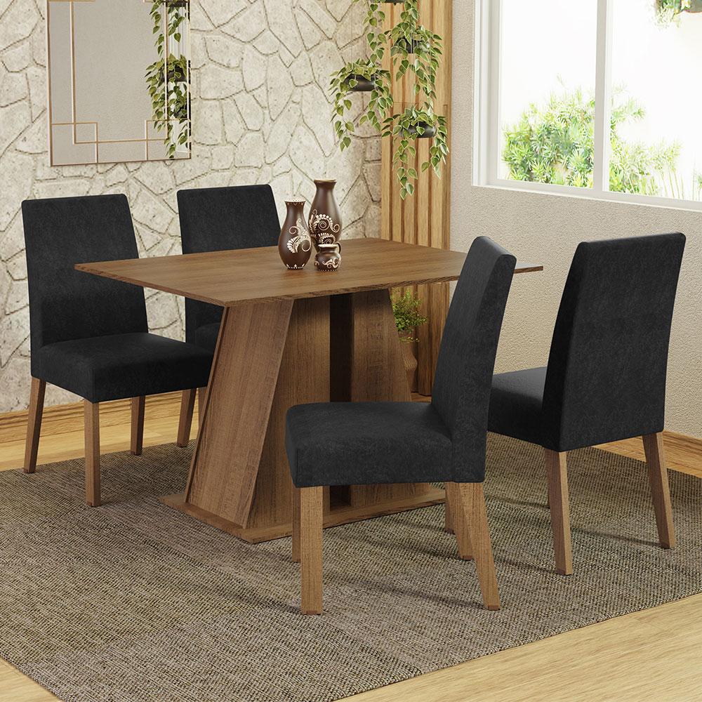 Foto 3 pulgar | Juego de Comedor con 4 Sillas Madesa Oxford Agnes
