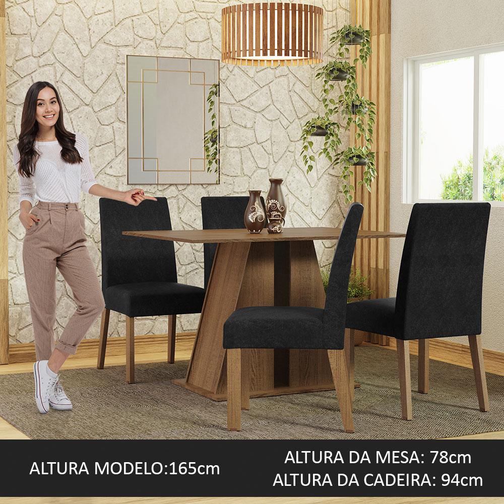 Foto 5 pulgar | Juego de Comedor con 4 Sillas Madesa Oxford Agnes
