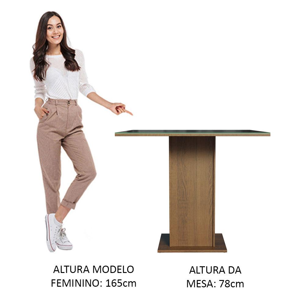Foto 6 pulgar | Juego Comedor Con Mesa De Vidrio Y 4 Sillas Madesa Plus Mn