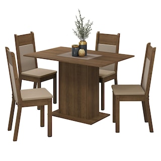 Foto 1 | Juego De Comedor Con Mesa Y 4 Sillas Madesa Sheila Mc