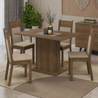 Foto 2 | Juego De Comedor Con Mesa Y 4 Sillas Madesa Sheila Mc