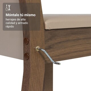 Foto 6 | Juego De Comedor Con Mesa Y 4 Sillas Madesa Sheila Mc