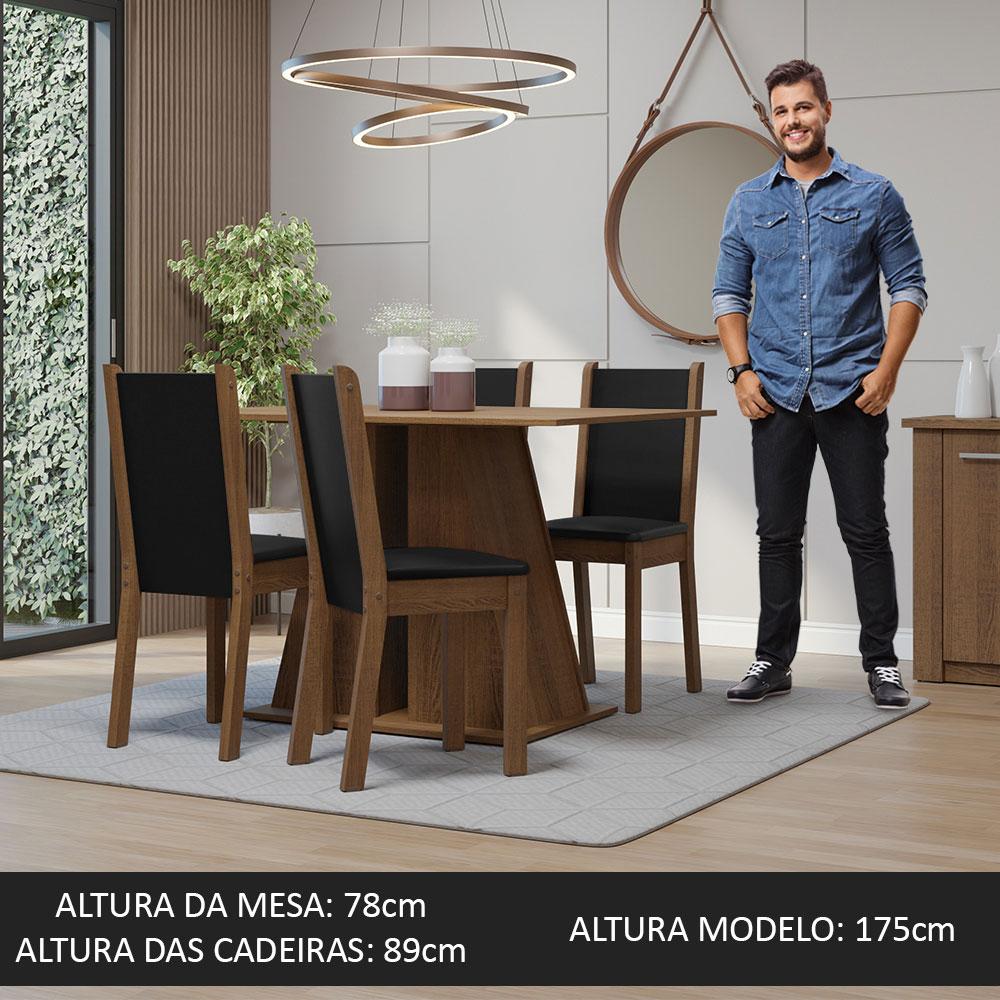 Foto 6 pulgar | Juego de Comedor con Mesa y 4 Sillas Madesa Sophie MN 01