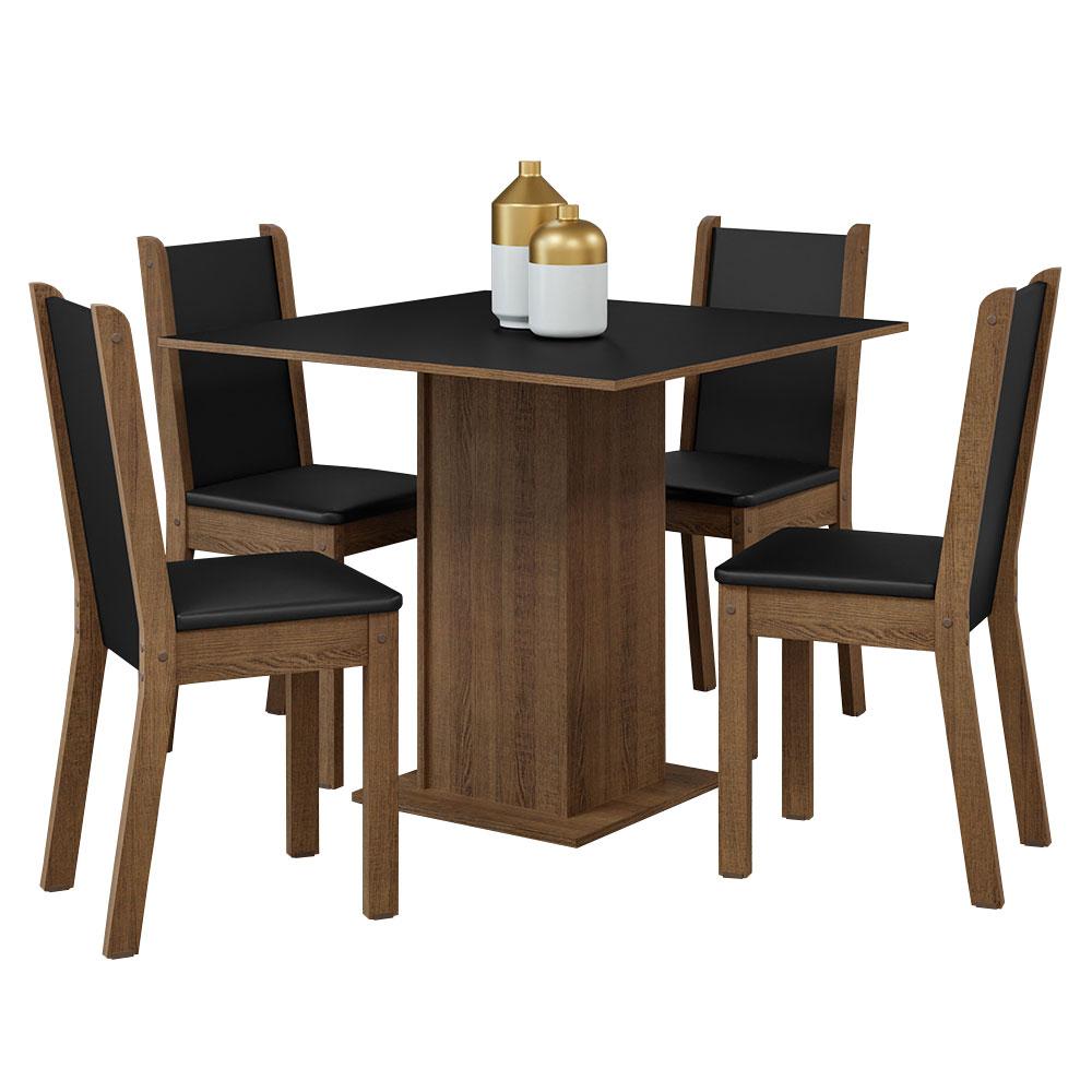 Juego De Comedor Con Mesa Y 4 Sillas Madesa Briana Mn