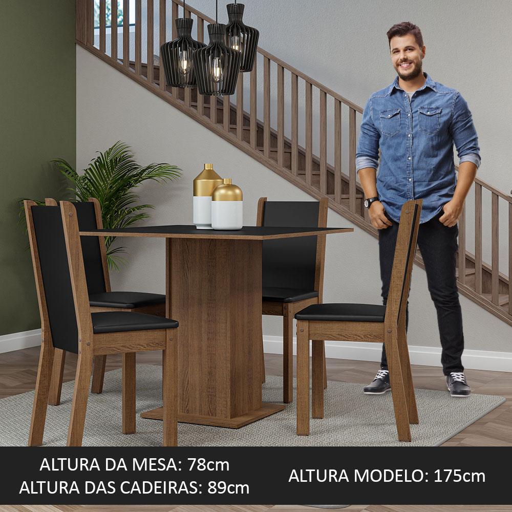 Foto 5 | Juego De Comedor Con Mesa Y 4 Sillas Madesa Briana Mn