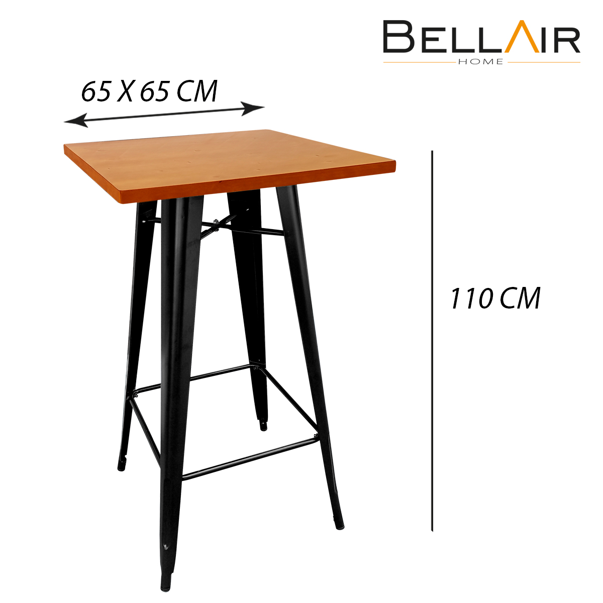 Foto 5 pulgar | Mesa Tolix Metálica Periquera Alta Restaurante Bar Bellair