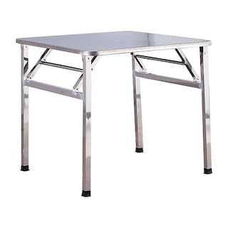 Foto 1 | Mesa Cuadrada Plegable Komfort De Acero Inoxidable