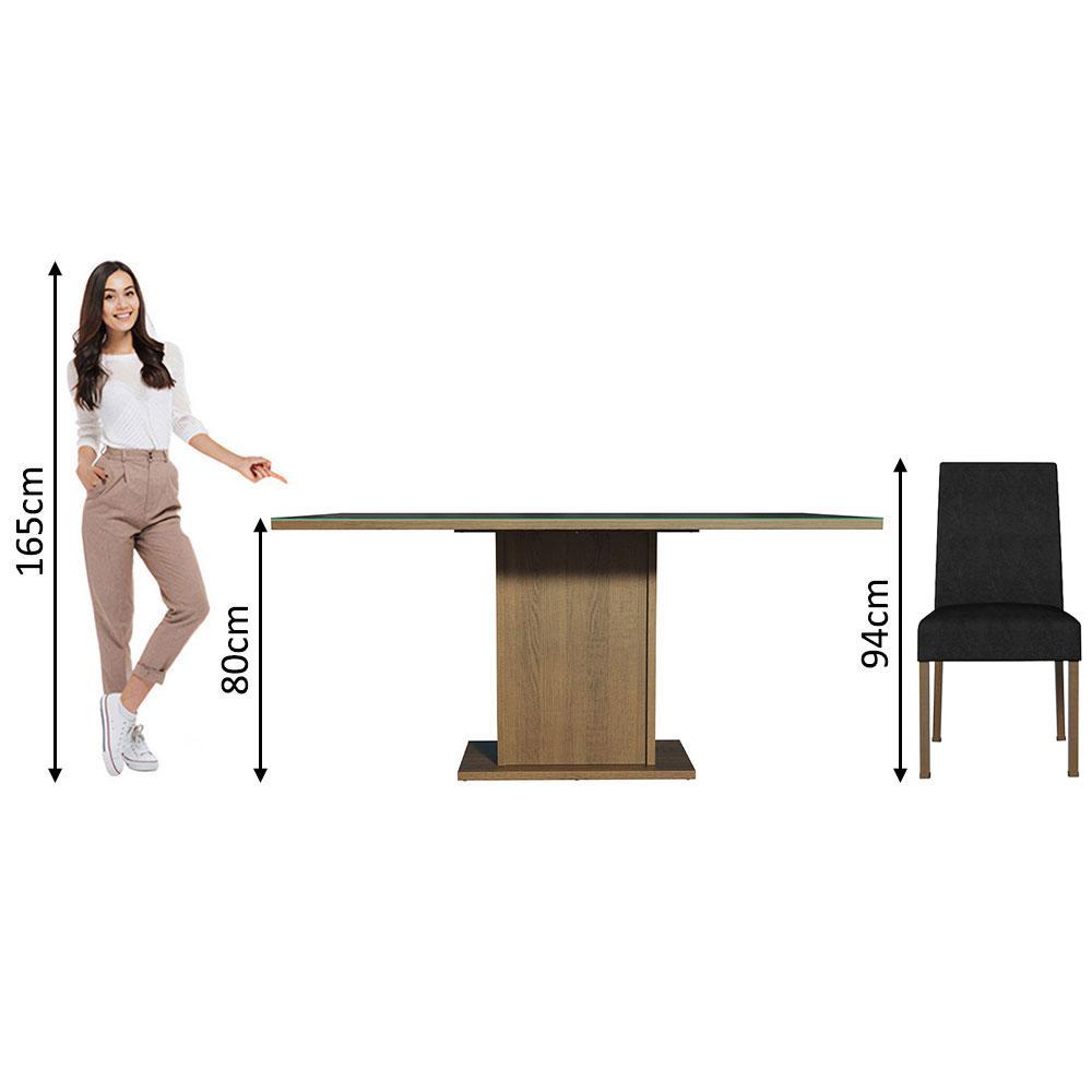 Foto 5 pulgar | Juego De Comedor Mesa De Vidrio Y 6 Sillas Madesa Oxford Mn 07