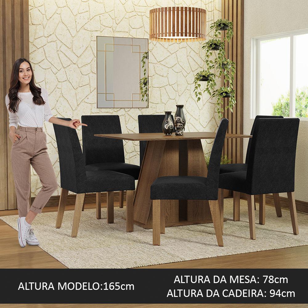 Foto 5 pulgar | Juego De Comedor Mesa Y 6 Sillas Madesa Oxford Cheryl Mn