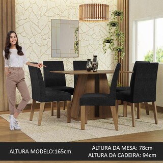 Foto 4 | Juego De Comedor Mesa Y 6 Sillas Madesa Oxford Cheryl Mn