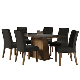 Foto 1 | Juego De Comedor Mesa De Vidrio 6 Sillas Madesa Oxford Mn 01