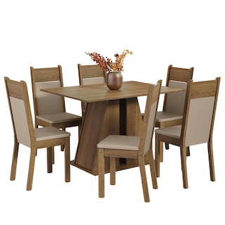 Foto 1 | Juego De Comedor Mesa Y 6 Sillas Madesa Beverly Mb