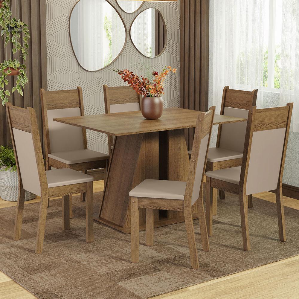 Foto 3 pulgar | Juego De Comedor Mesa Y 6 Sillas Madesa Beverly Mb