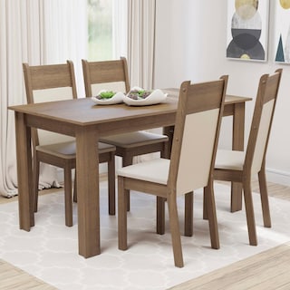 Foto 2 | Juego de Comedor con Mesa y 4 Sillas Madesa 5231 MC