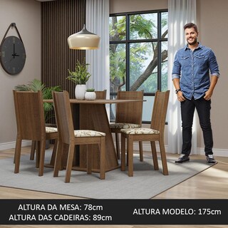 Foto 4 | Juego De Comedor Mesa Y 6 Sillas Madesa Sharon Ml