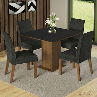 Foto 2 | Juego De Comedor Mesa Y 4 Sillas Madesa Oxford Karina Mn