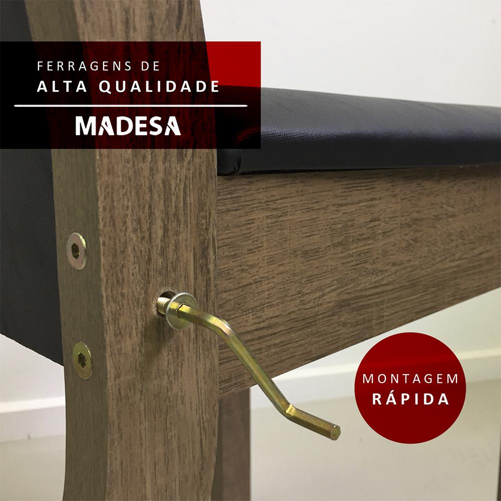 Foto 6 pulgar | Juego De Comedor Con Mesa Y 4 Sillas Madesa 5231 Mn