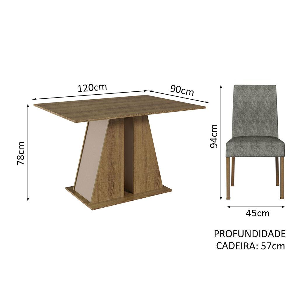 Foto 4 pulgar | Juego de Comedor Mesa y 6 Sillas Madesa Cheryl MCI