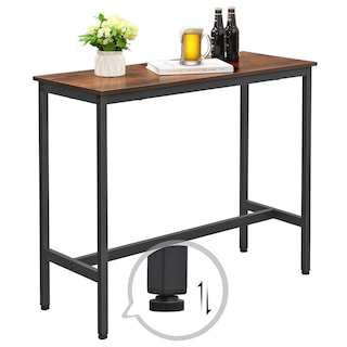 Foto 6 | Mesa De Bar Vasagle, Estrecha Y Larga, Para Cocina Y Comedor, Color Marrón Rústico