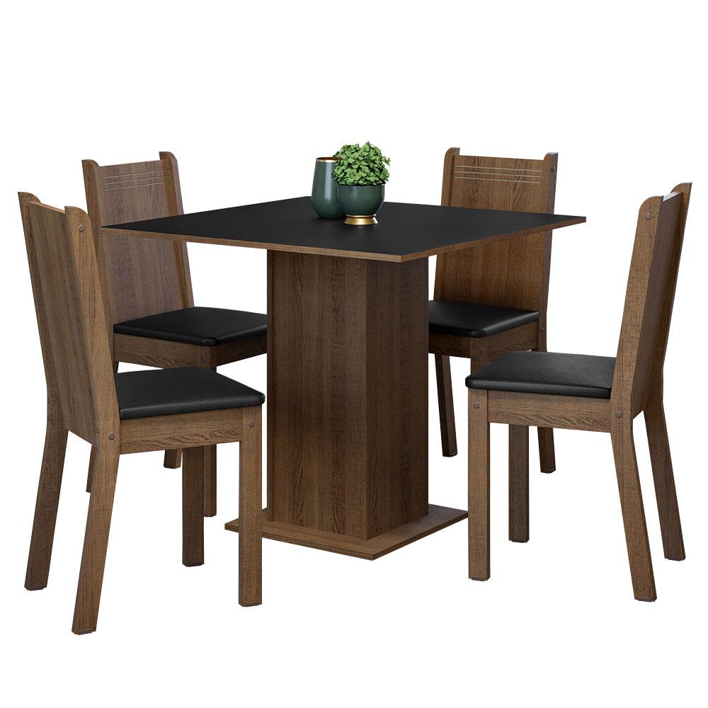 Juego De Comedor Con Mesa Y 4 Sillas Madesa Samara Mn $4,999
