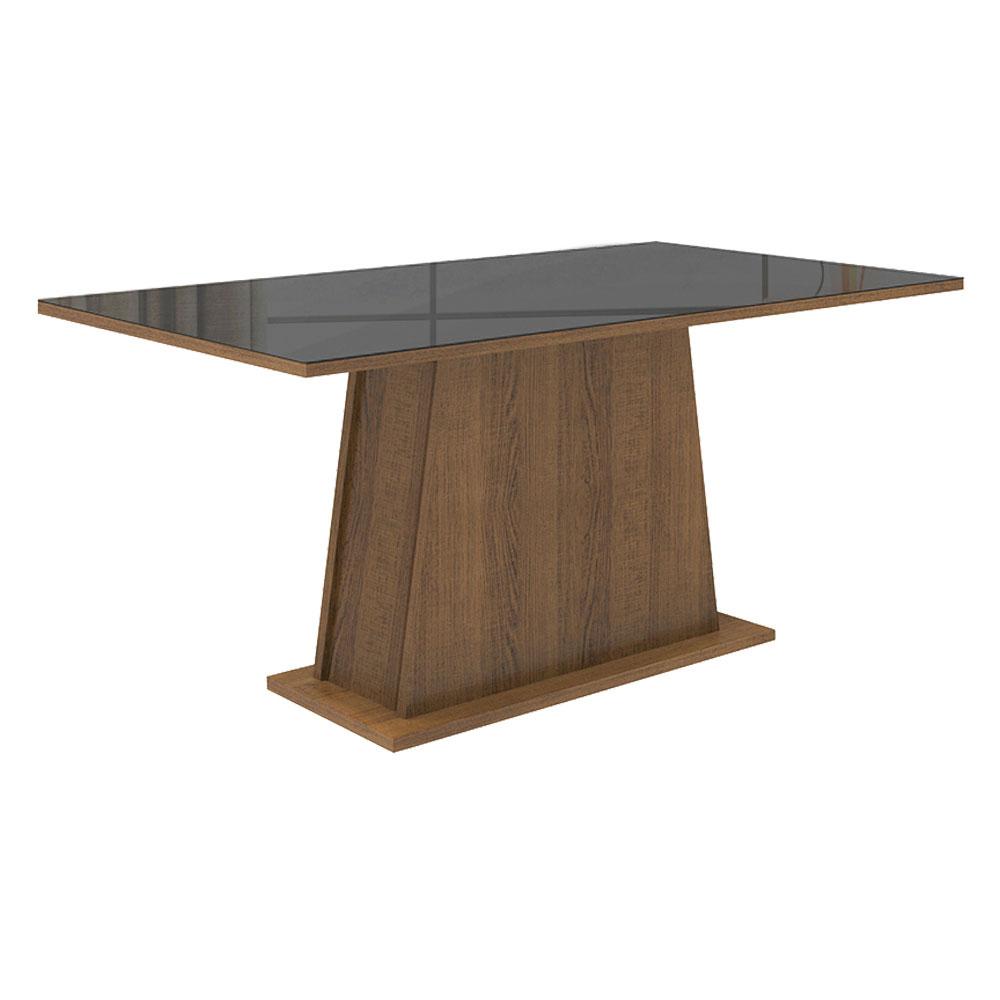 Mesa Comedor Madesa Rectangular Tablero De Vidrio 5364 Mn 02