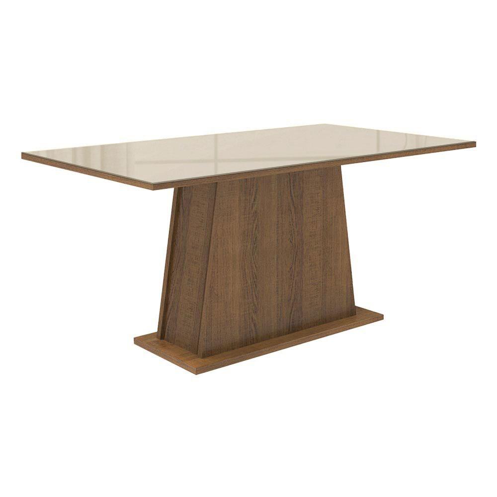 Foto 1 | Mesa Comedor Madesa Rectangular Tablero De Vidrio 5364 Mc