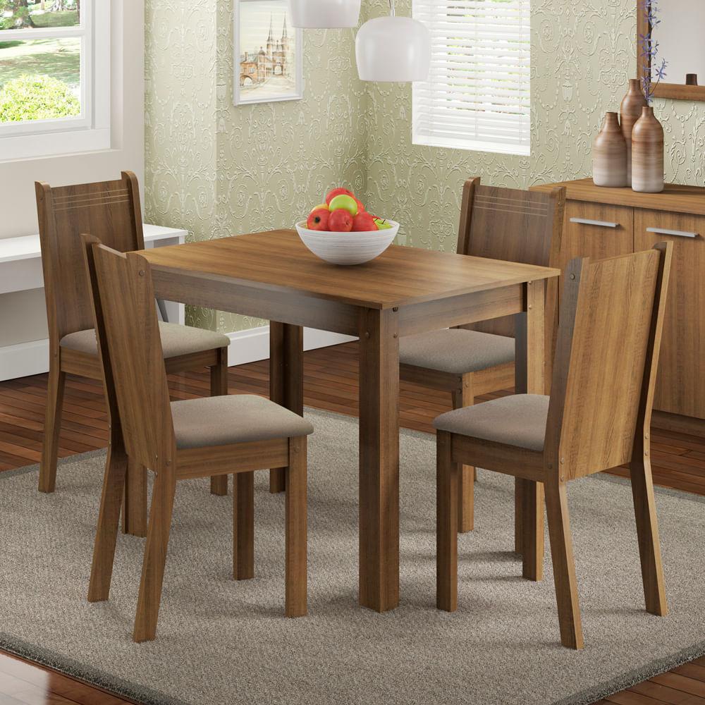 Foto 2 | Juego De Comedor Mesa Con Tapa De Madera 4 Sillas Rute Madesa Mb