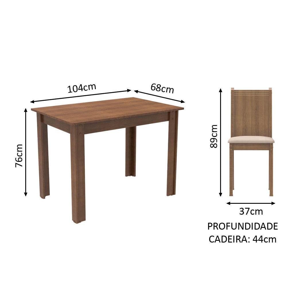 Foto 3 | Juego De Comedor Mesa Con Tapa De Madera 4 Sillas Rute Madesa Mb