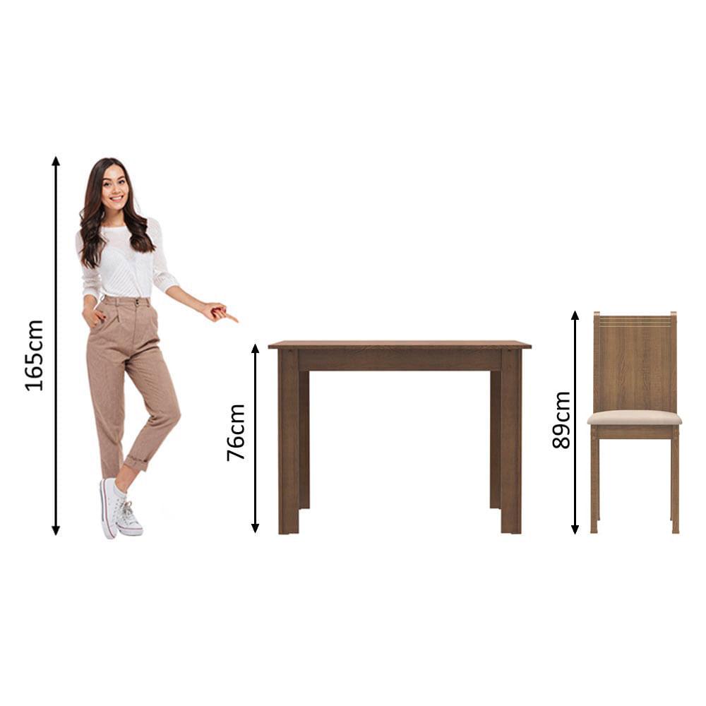 Foto 4 | Juego De Comedor Mesa Con Tapa De Madera 4 Sillas Rute Madesa Mb