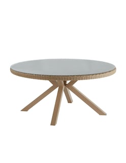 Foto 1 | Naterial Mesa De Comedor De Aluminio Tipo Ratán Apta Para Exterior, Modelo Medena