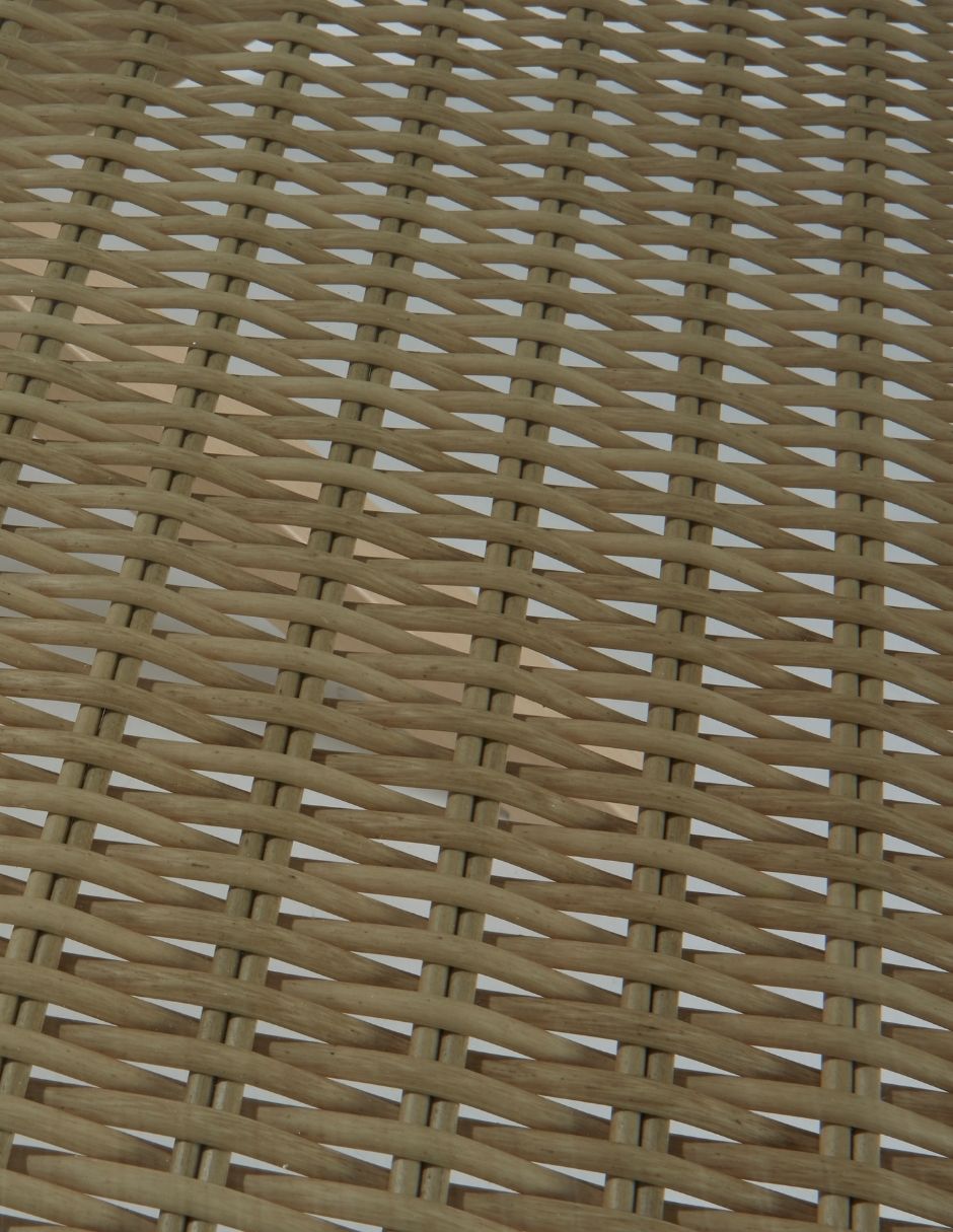 Foto 3 pulgar | Naterial Mesa De Comedor De Aluminio Tipo Ratán Apta Para Exterior, Modelo Medena
