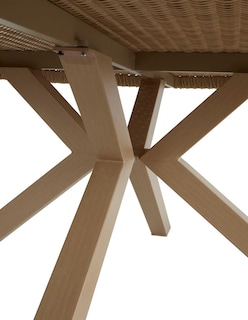 Foto 4 | Naterial Mesa De Comedor De Aluminio Tipo Ratán Apta Para Exterior, Modelo Medena
